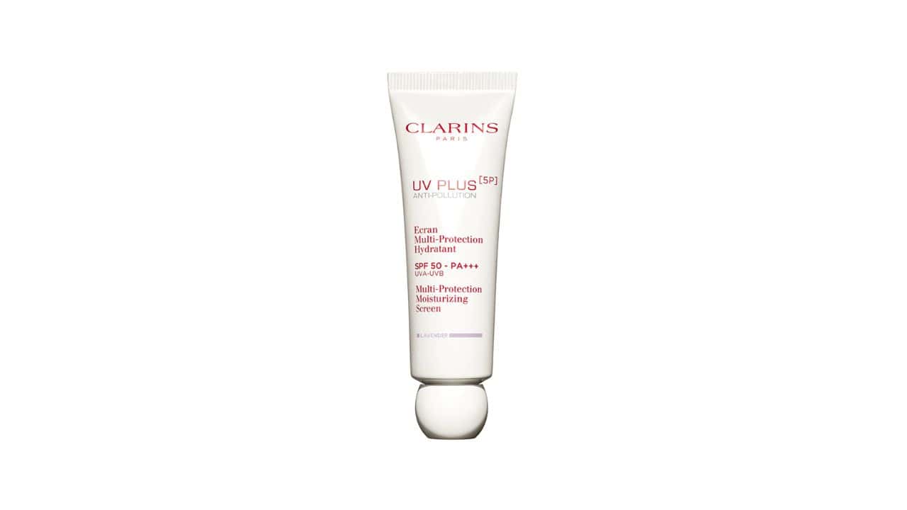 8-Step Clarins-Powered Anti-Aging Routine X Clarins UV PLUS [5P] Anti-Pollution Sunscreen SPF 50