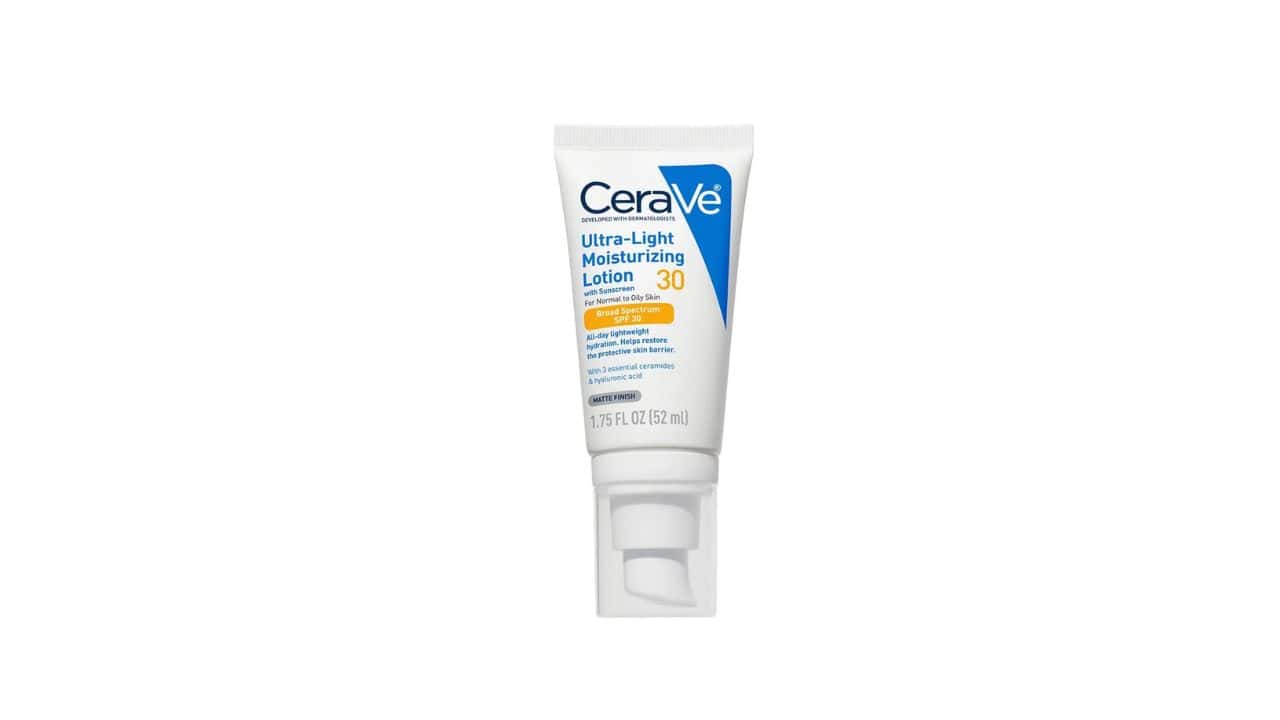 Best Body Lotions for Oily Skin X CeraVe Ultra-Light Moisturizing Lotion