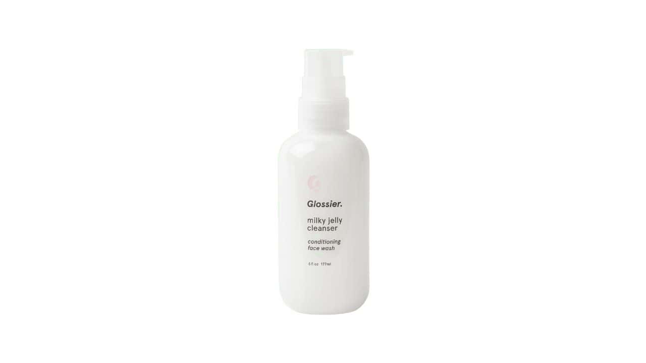 Best Face Cleansers for Dry Skin X Glossier Milky Jelly Cleanser