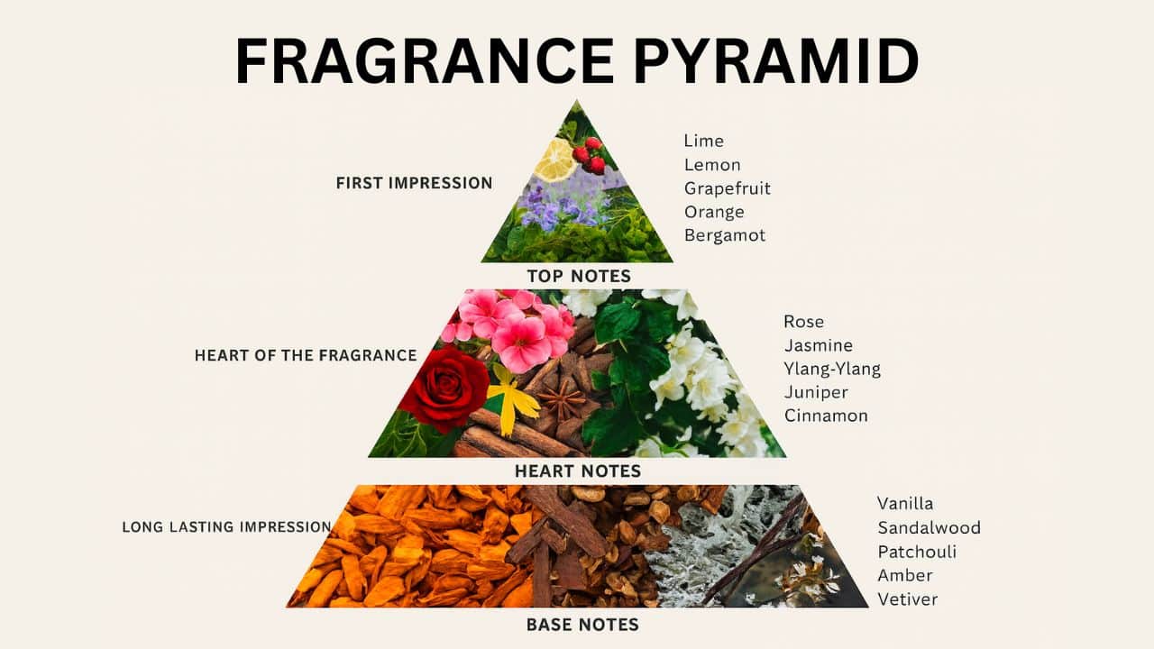 The Fragrance Pyramid and Evaporation Rates