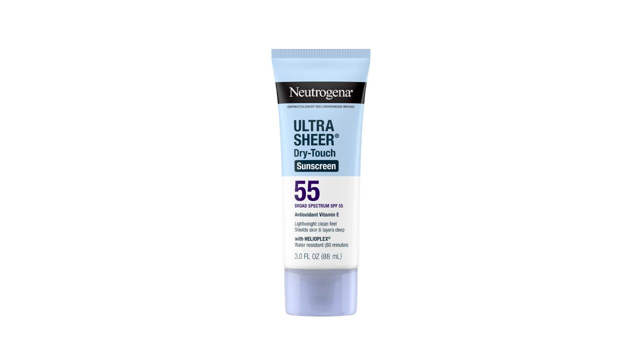 Oil-Free, Non-Greasy Sunscreens for Your Face X Neutrogena Ultra Sheer Dry-Touch Sunscreen SPF 55