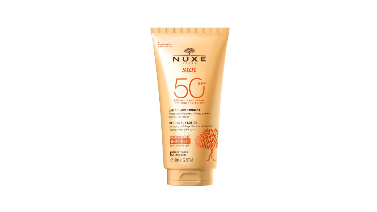 Oil-Free, Non-Greasy Sunscreens for Your Face X Nuxe Sun Melting Cream for Face SPF 50