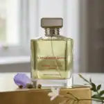 Ormonde Jayne Ambre Royal perfume bottle with a sleek design and soft yellow liquid.