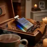 Ormonde Jayne Verano fragrance bottle with elegant blue gradient design.