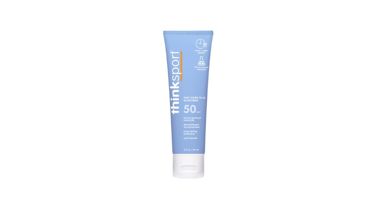 The Best Pregnancy-Safe Skin Care Products X Thinksport Safe Sunscreen SPF 50