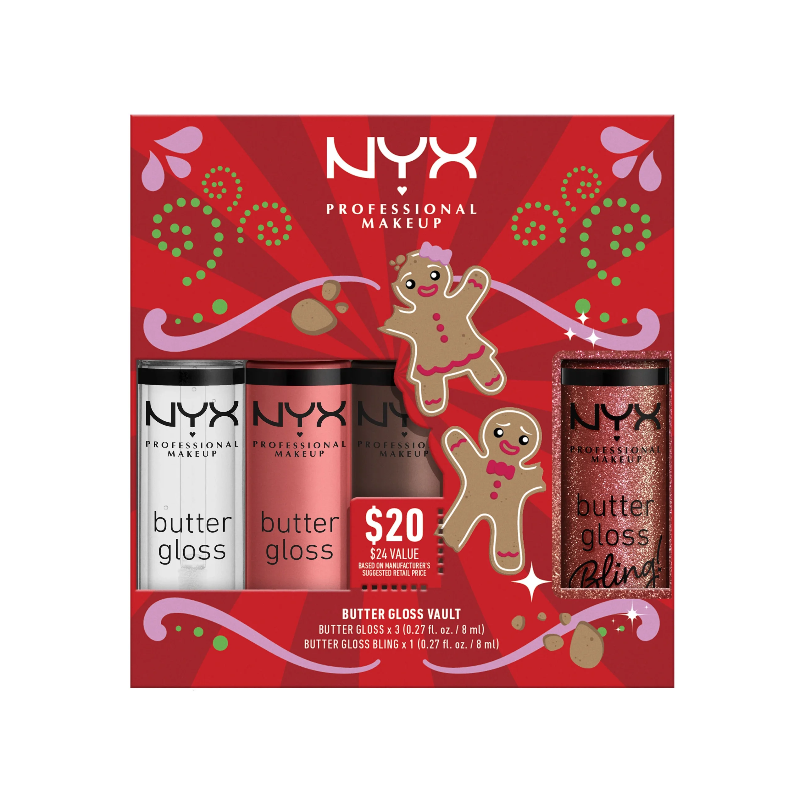 NYX Butter Gloss Christmas set