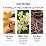 Creamy caramel fudge with vanilla notes, inspired by Sweet vanilla and flower fragrances.