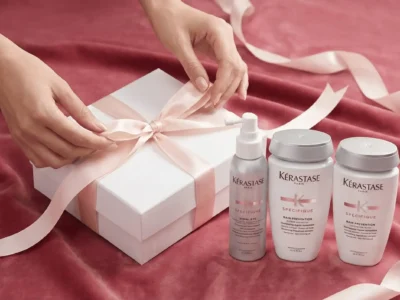 Elegant skincare and fragrance collection with premium packaging, perfect for gifting rare, high-end perfumes.