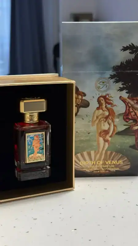 Alwa Birth of Venus fragrance - A premium perfume presented in a decorative box, perfect for luxury.