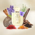 Uniqueé Luxury Cypress Toscano fragrance bottle with natural botanicals and spices.