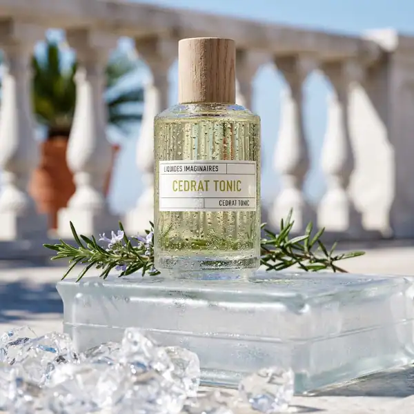 Liquides Imaginaires Cedrat Tonic perfume bottle with fresh citrus notes, perfect for a sophisticate.