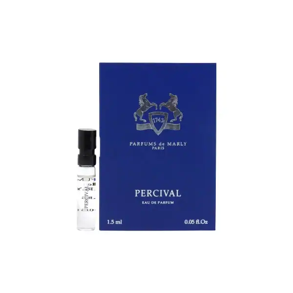 Miniature Percival Eau de Parfum by Parfums de Marly in a sleek 1.5ml spray vial.
