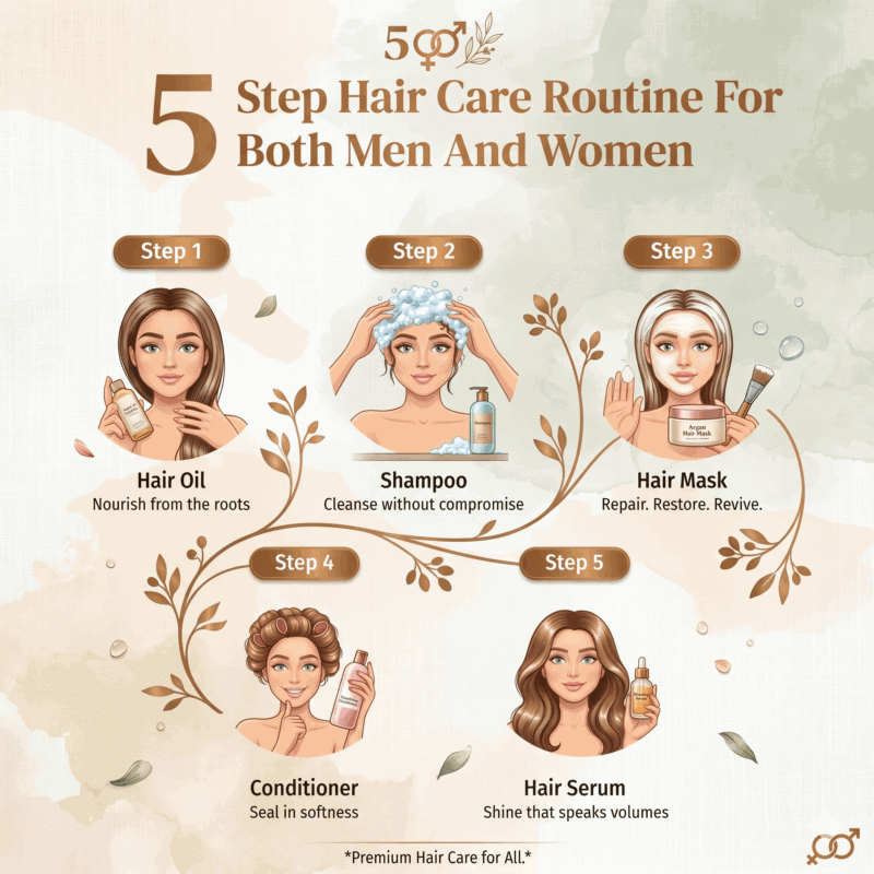 The Correct Order in a Hair Care Routine