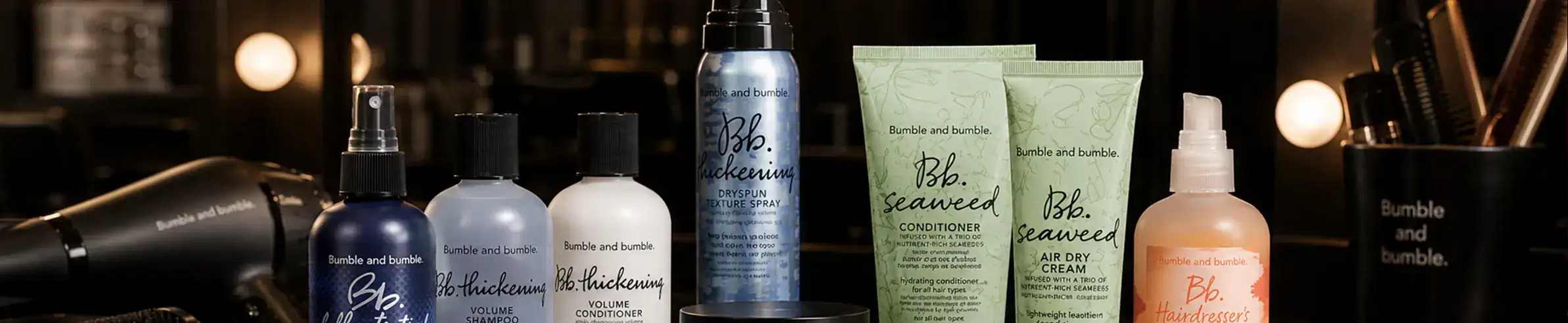 Bumble and Bumble professional hair care products for high-end styling and treatment.
