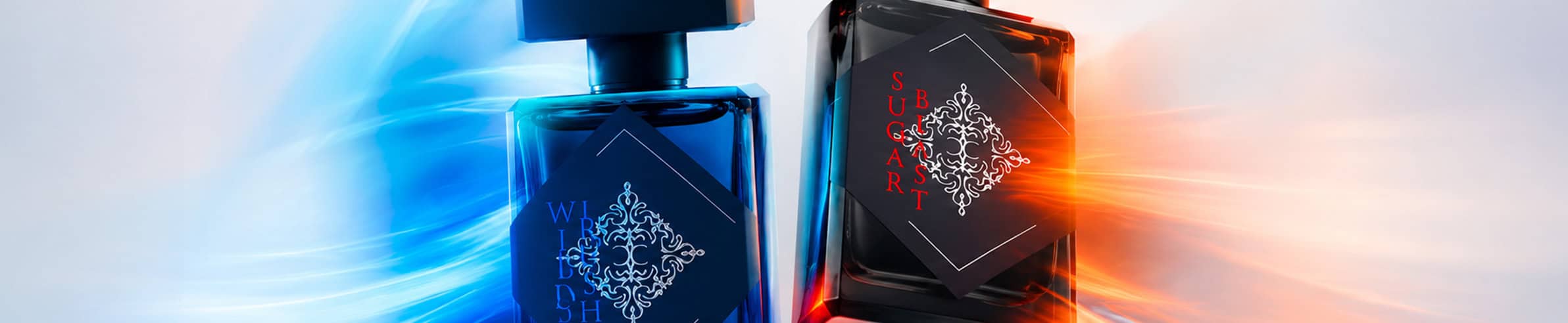 Lush Blue and Black Bottles - Luxury Fragrance Collection at Beautinow.