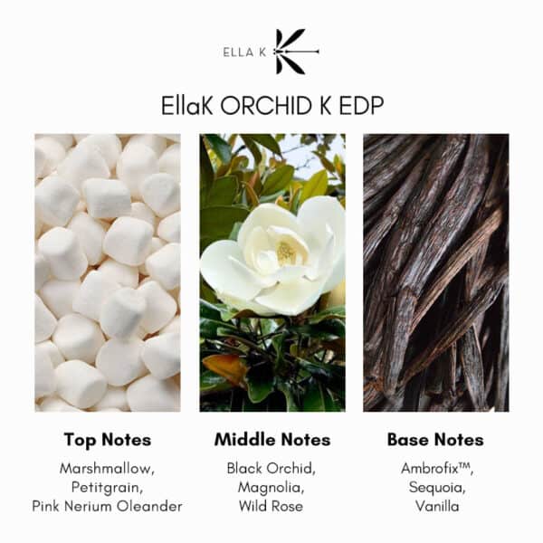 Ella K Orchid K EDP - A luxury fragrance in a sleek bottle at Beautinow.