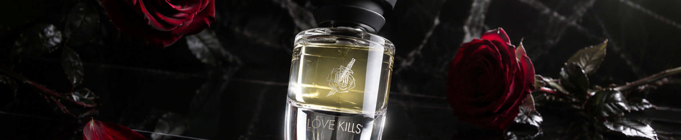 Love Kills Perfume - A luxury fragrance bottle with a sleek design at Beautinow.