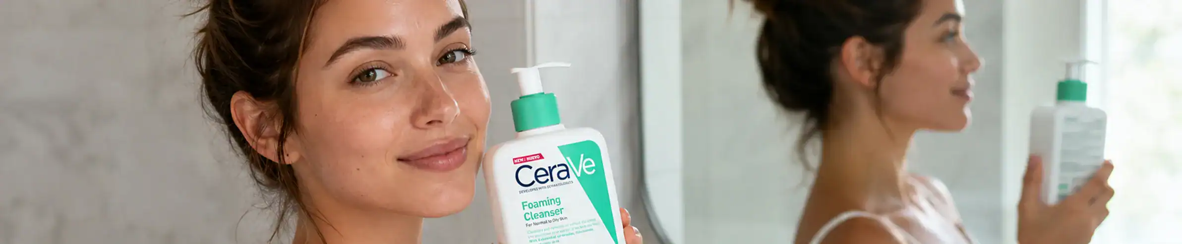 CeraVe Foaming Facial Cleanser - Gentle Skincare for Normal to Oily Skin.