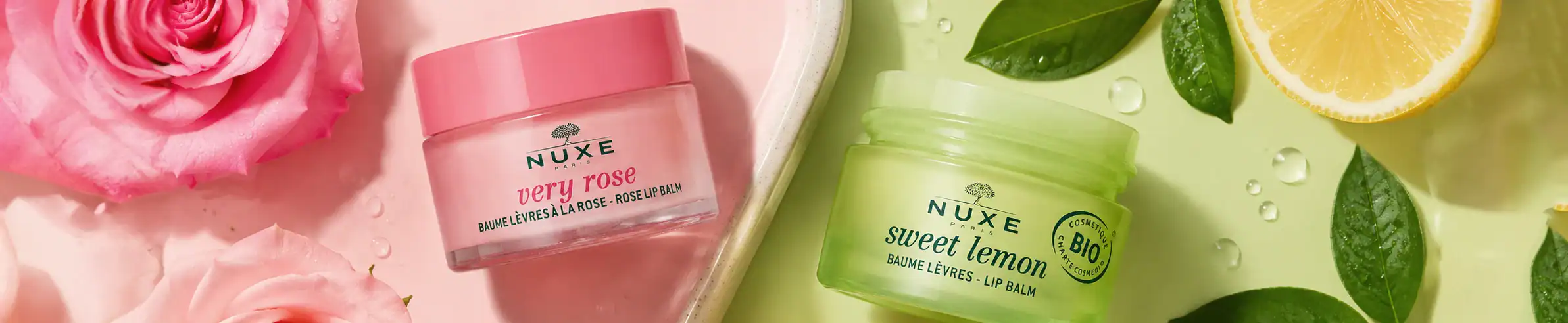 Nuxe Sweet Lemon and Rose skincare collection for luxury skincare at Beautinow.