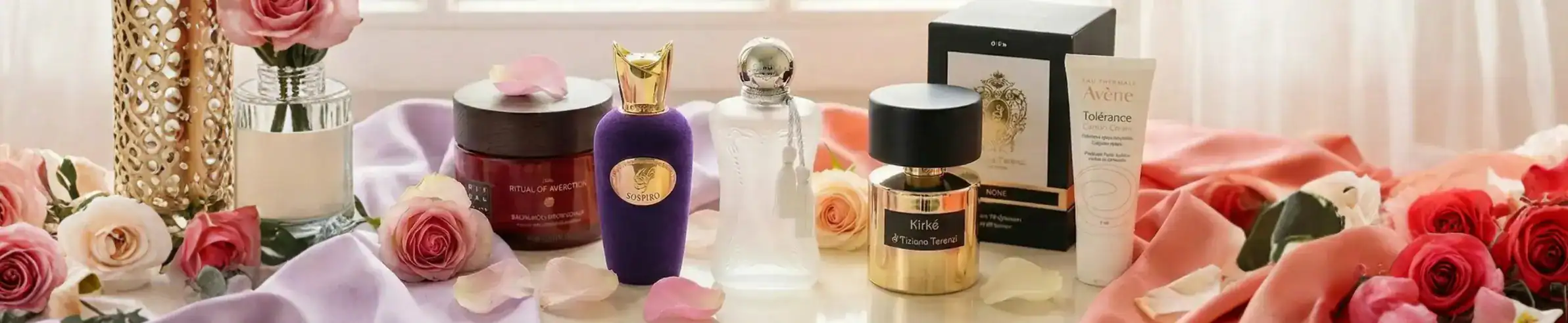 Luxury perfume and skincare collection by renowned brands at Beautinow.