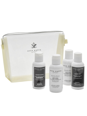 8008230705230 TRAVEL SET - WHITE MOSS - SHOWER GEL 100ML, SHAMPOO 100ML, CONDITIONER 100ML, BODY LOTION 100ML